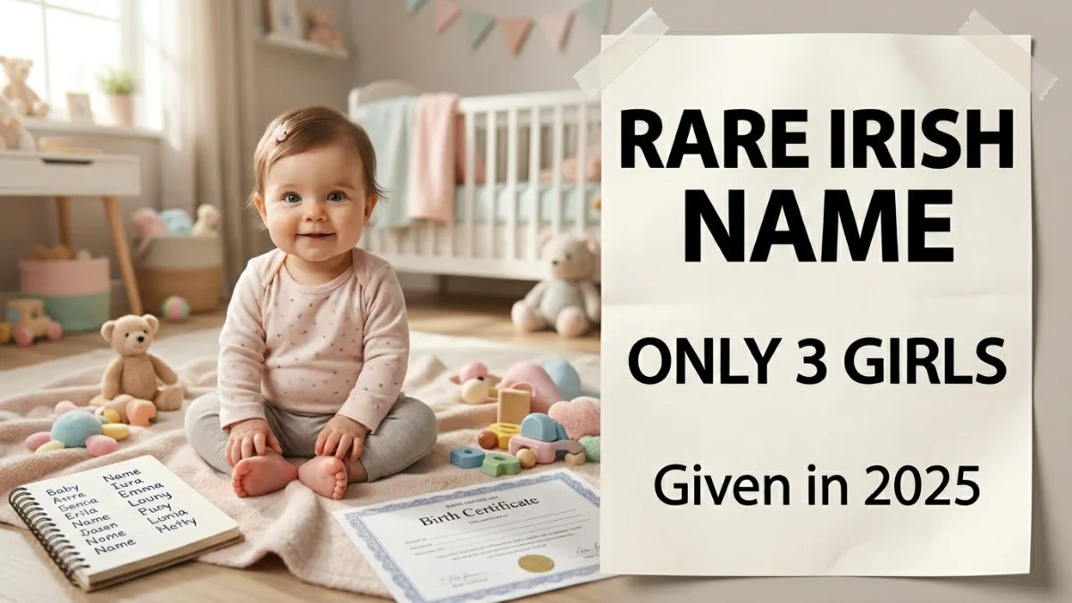 Rare Irish baby name with lovely meaning given to fewer than three girls in 2025