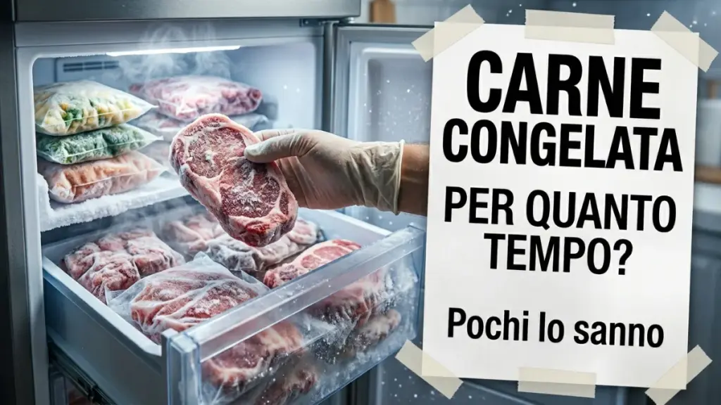 Quanto tempo si può conservare effettivamente la carne congelata nel congelatore?