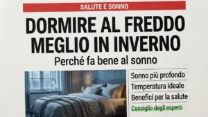 Temperatura in camera da letto: perché in inverno è meglio dormire in una stanza fredda