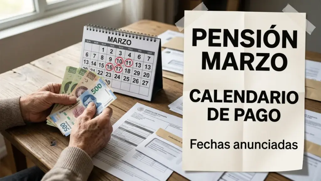Anuncian el calendario de pensión para marzo
