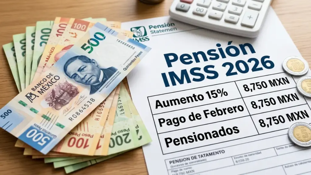 Pensión IMSS 2026: Depositan aumento del 15 por ciento garantizado a pensionados en pago de febrero